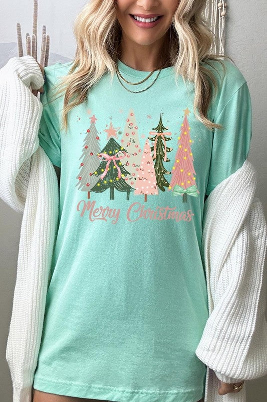 Coquette Christmas Trees Graphic Tee