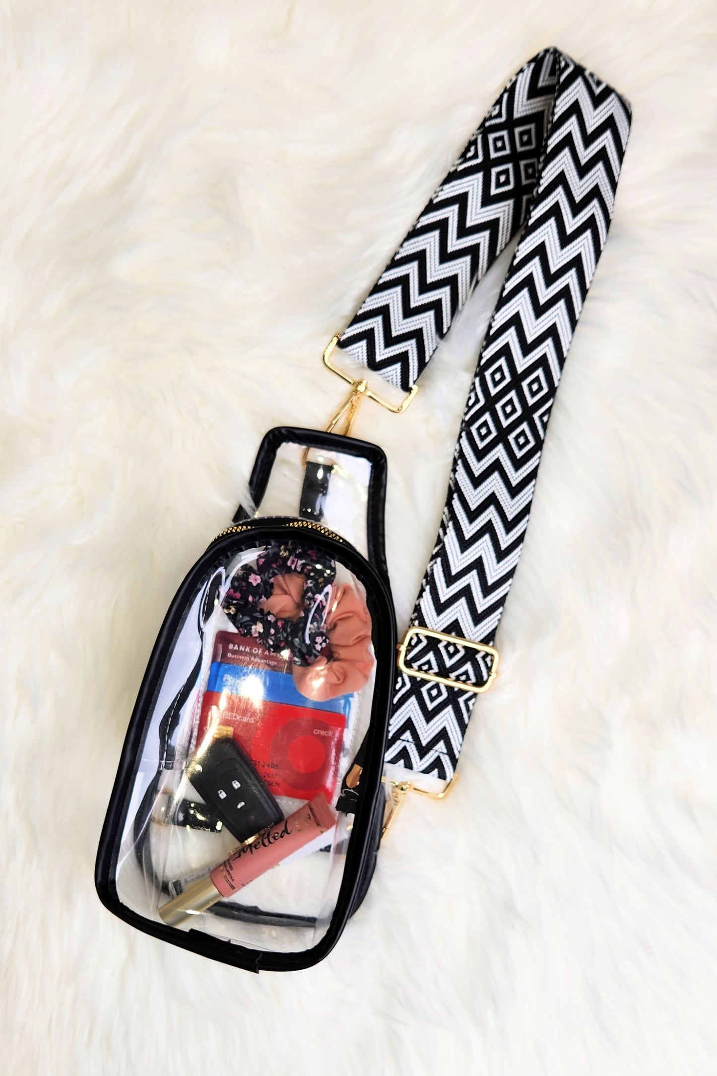 Clear Sling with Trendy Strap | Stadium Bag