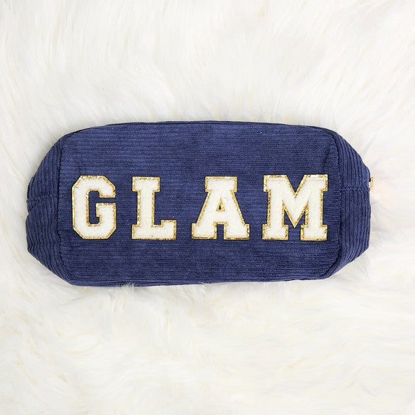 Corduroy Makeup Cosmetic | Chenille Letter Bags