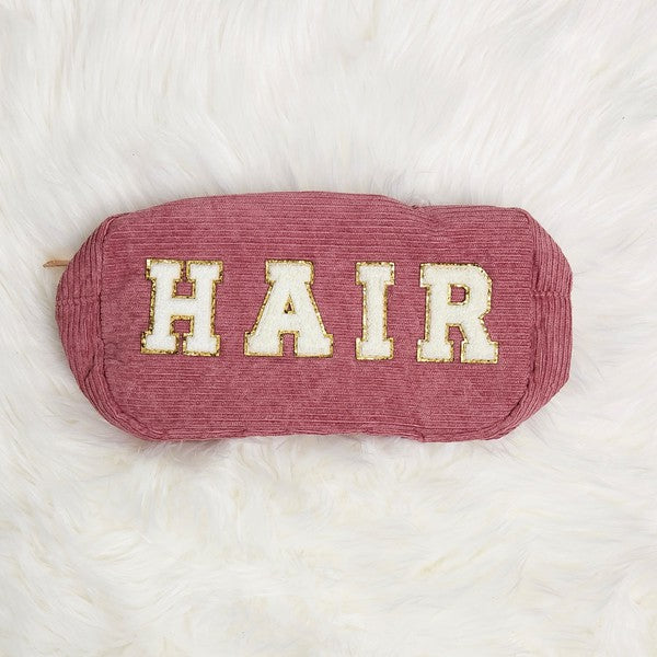 Corduroy Makeup Cosmetic | Chenille Letter Bags