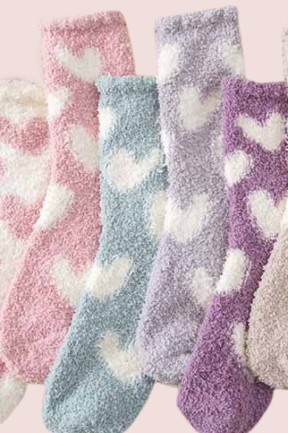 Heart Cozy Socks | Valentine's Day Gift