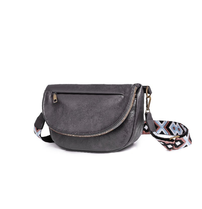 Harlie Zipper Foldover Crossbody