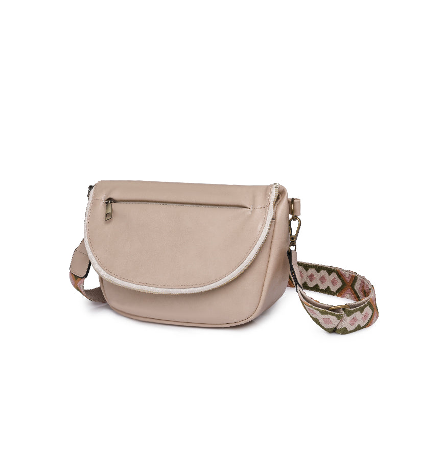 Harlie Zipper Foldover Crossbody