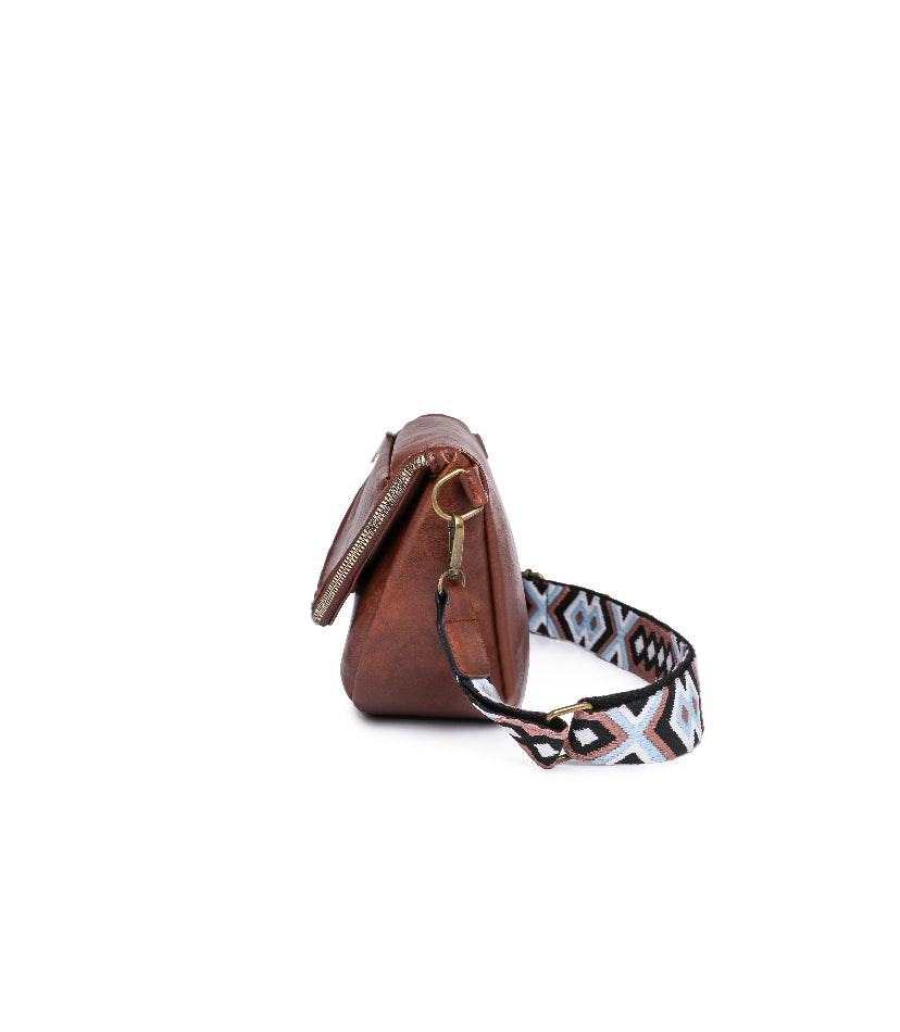 Harlie Zipper Foldover Crossbody