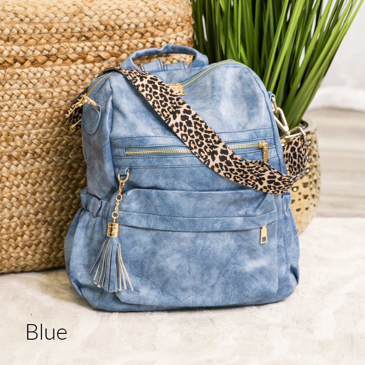 Madi Convertible Backpack with Animal Strap