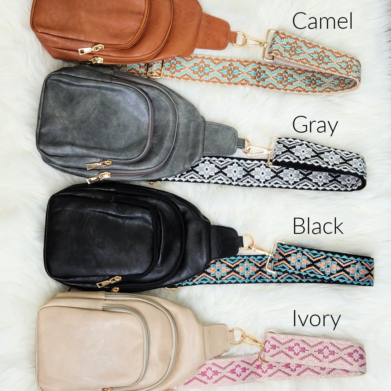 Mylah Crossbody Sling | Vegan Leather Handbag