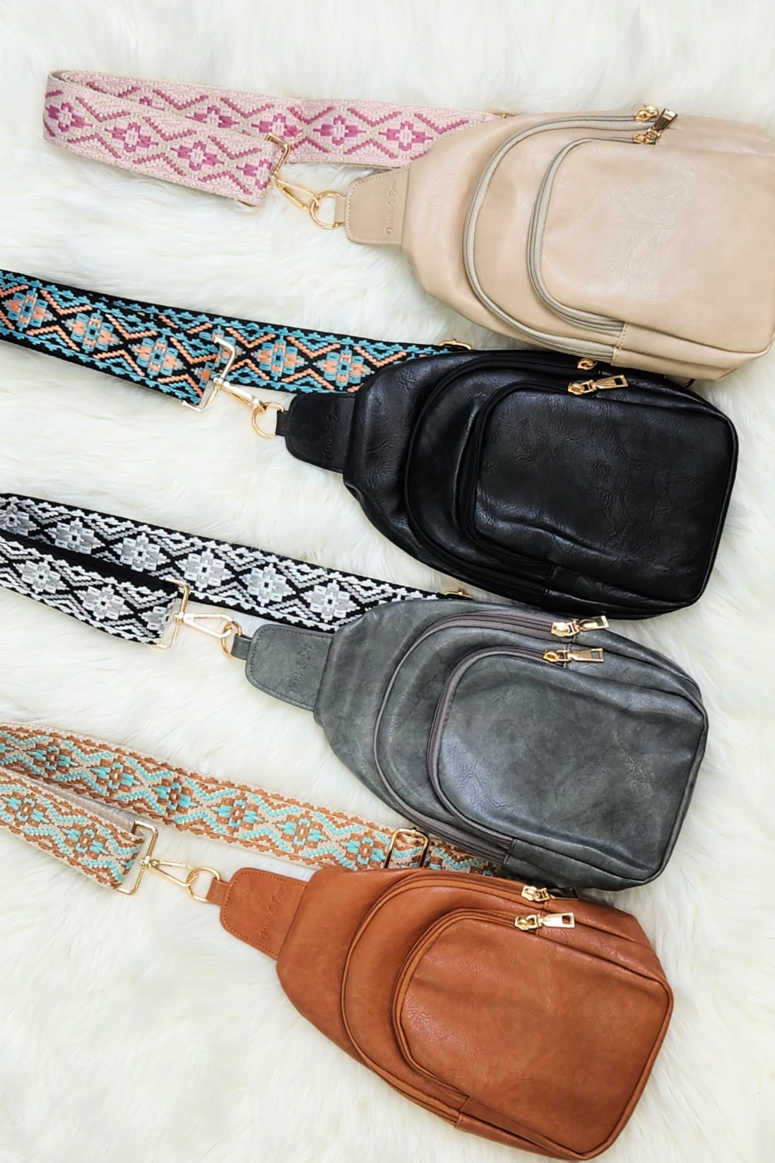 Mylah Crossbody Sling | Vegan Leather Handbag