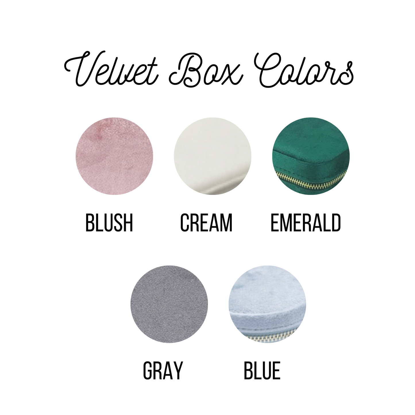 Velvet Square Jewelry | Accessory Travel Box