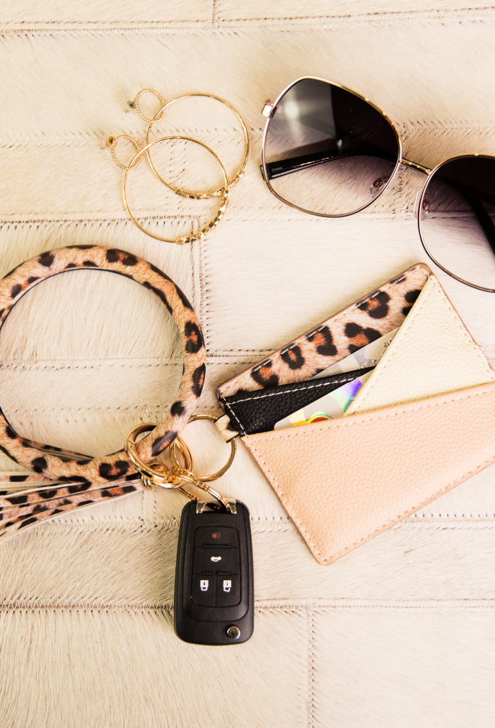 Farrah Key Ring Wallet Combo | Animal Print