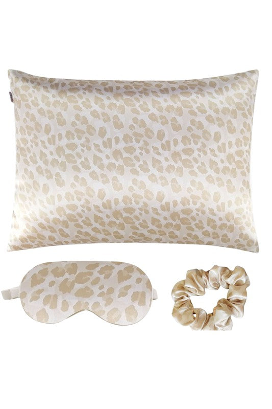Satin Pillowcase Gift Set | Sleep Mask & Scrunchie