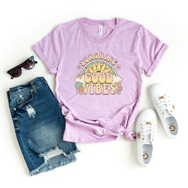 Good Vibes Summer Short Sleeve Graphic Tee