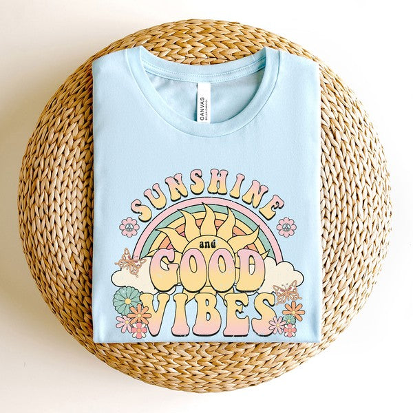 Good Vibes Summer Short Sleeve Graphic Tee