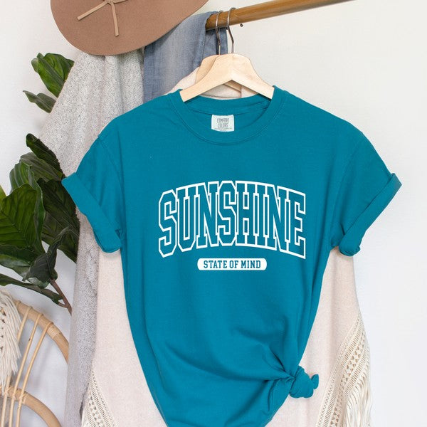 Varsity Sunshine State Of Mind Garment Dyed Tee