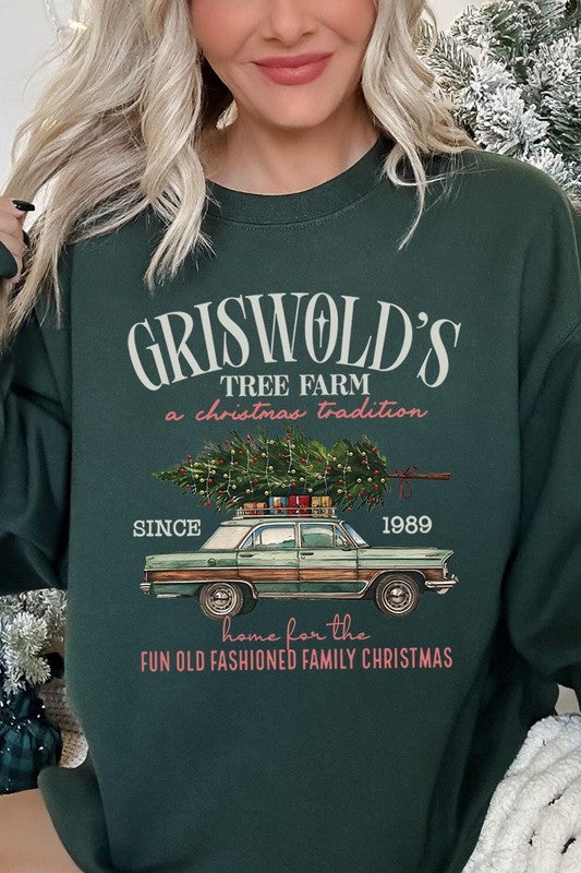 Griswold Christmas Tree Farm Fleece Sweatshirts