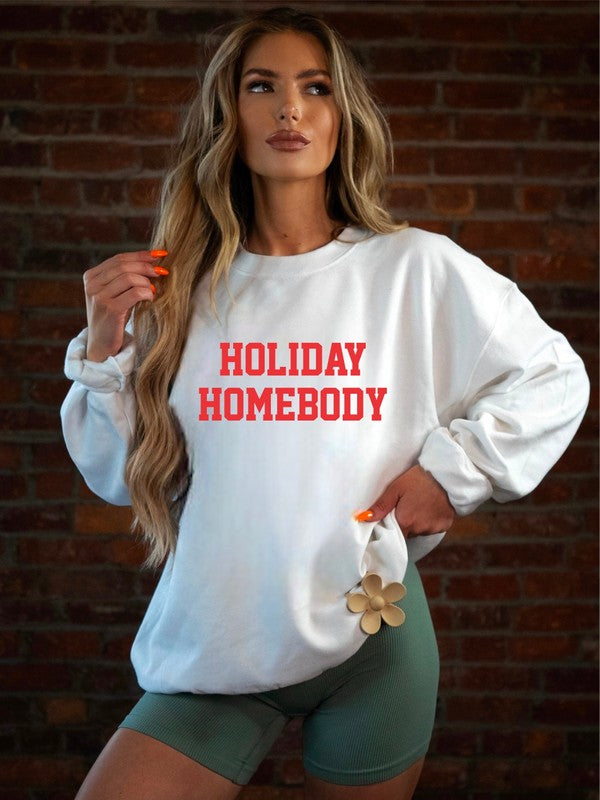 Holiday Homebody Cozy Crewneck Sweatshirt {S-XL}