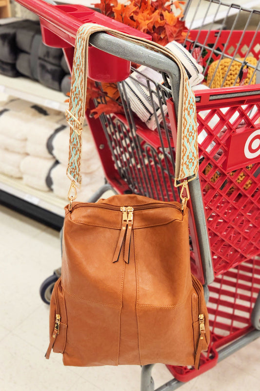 Charis Convertible Vegan Leather Backpack | 2 Straps