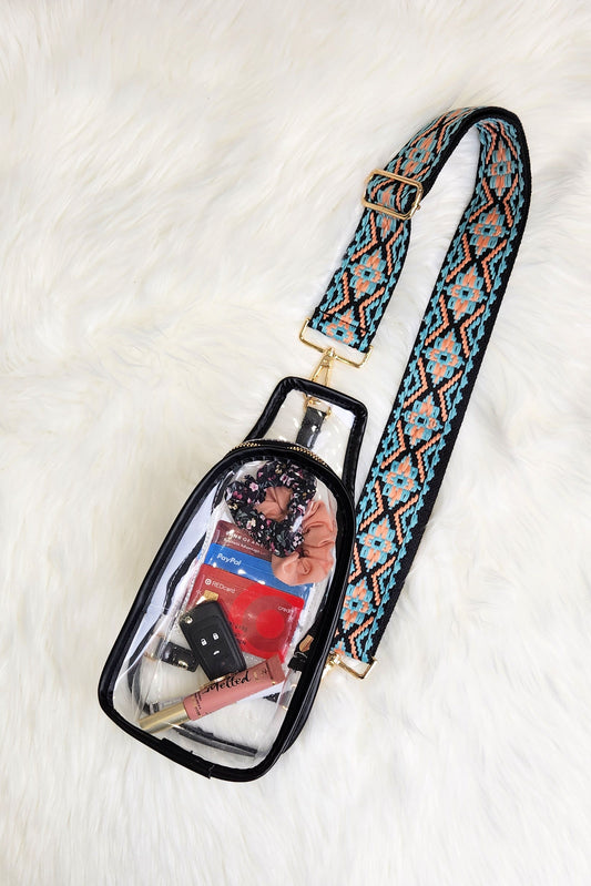 Clear Sling with Trendy Strap | Stadium Bag