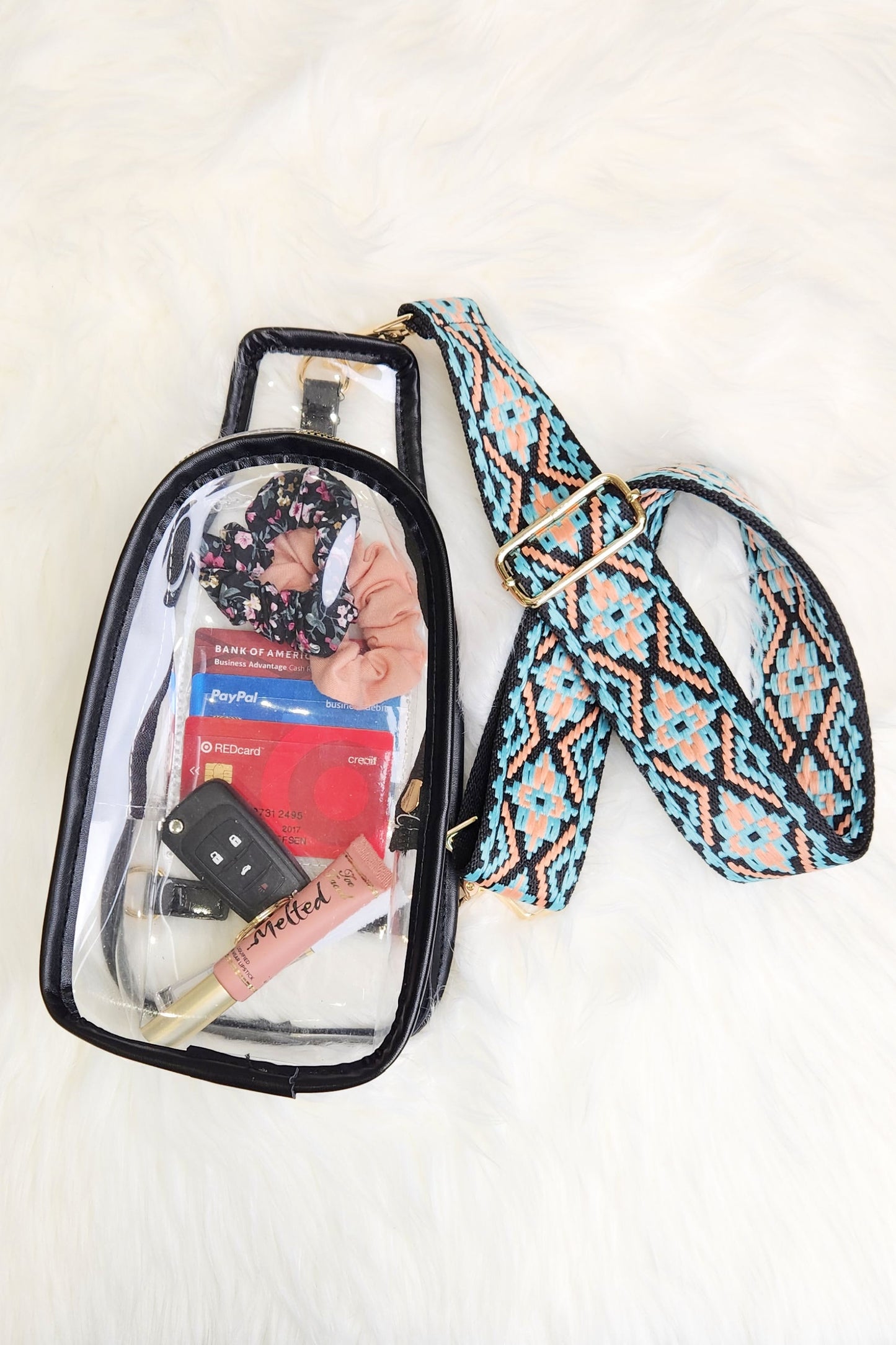 Clear Sling with Trendy Strap | Stadium Bag