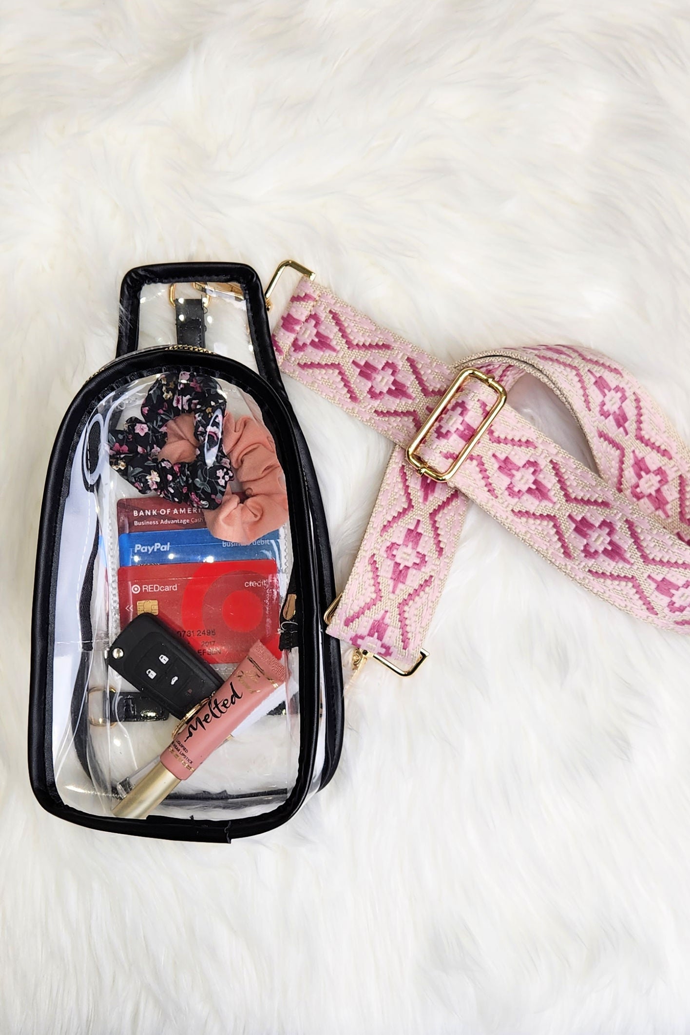 Clear Sling with Trendy Strap | Stadium Bag