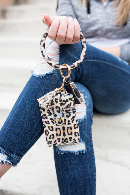 Combo Key Ring Bangle | Credit Card Wallet