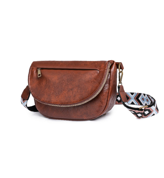 Harlie Zipper Foldover Crossbody