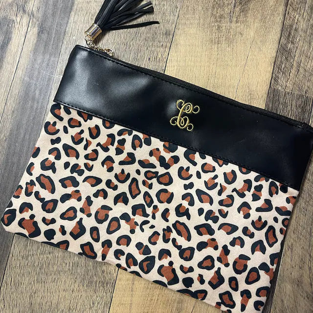 Monogram It: LEOPARD Zip Pouch