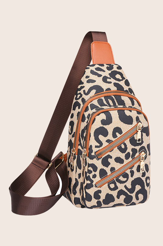 Animal Print Leopard Sling | Crossbody Bag