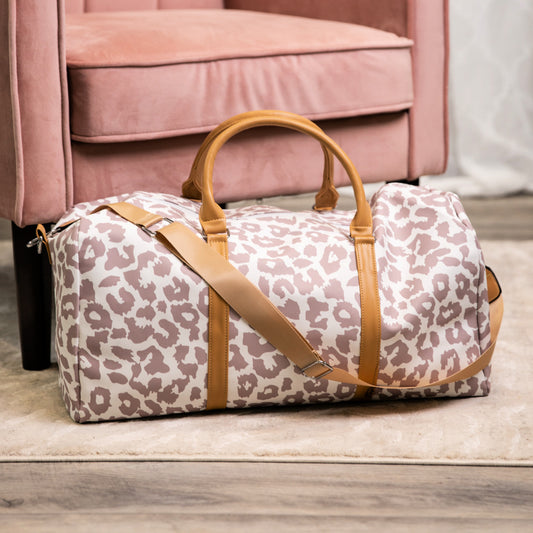 Monogram It: LUX LEOPARD Weekender