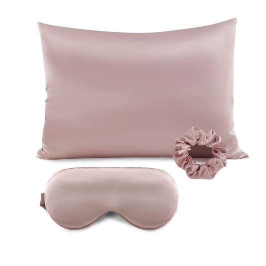 Satin Pillowcase Gift Set | Sleep Mask & Scrunchie