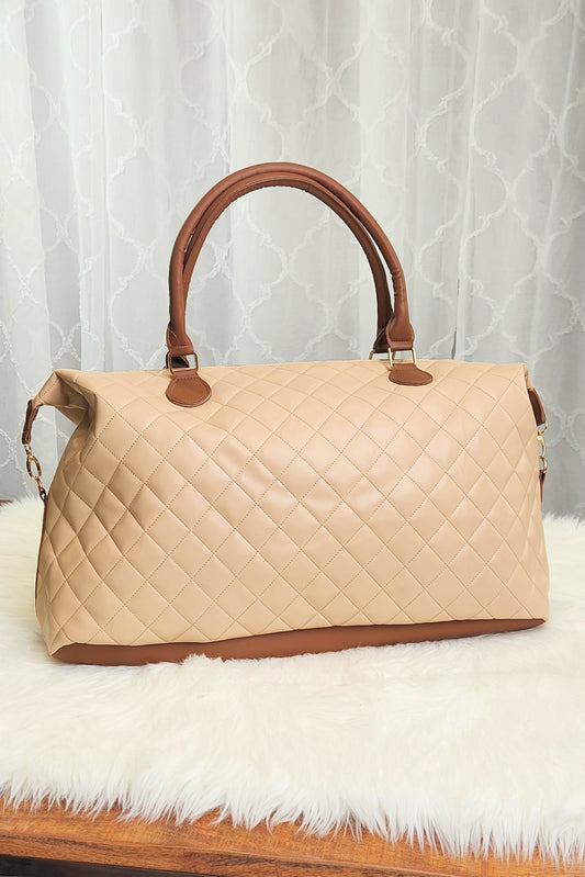 Quilted Lux Designer Weekender | Weekend Travel Bag