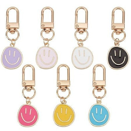 Smile Happy Face Keychain Clip