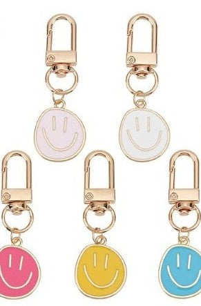 Smile Happy Face Keychain Clip