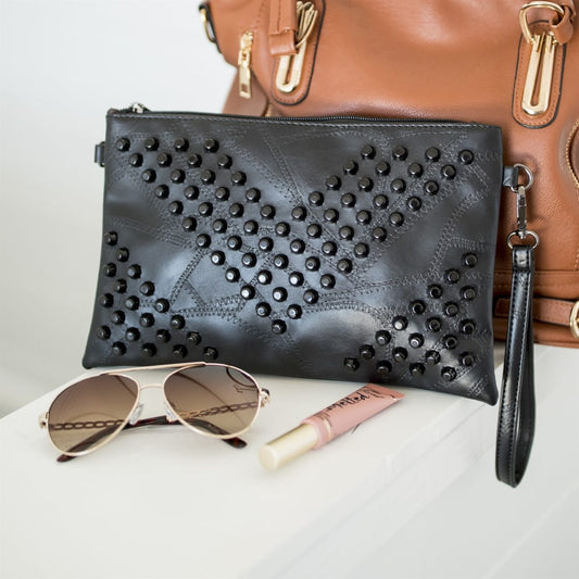 Skya Studded Clutch