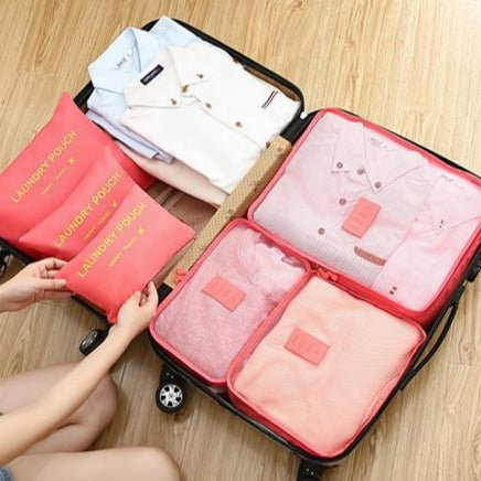 6pc Luggage Travel | Laundry Storage Bags